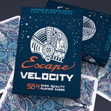Escape Velocity Blue Playing Cards