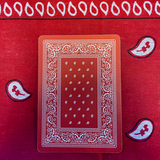 Bicycle Bandana Gilded Red Playing Cards