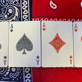 Bicycle Bandana Gilded Red Playing Cards