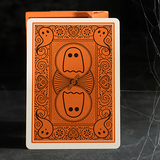 Bicycle Boo Back Orange Playing Cards