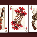 Victorian Steampunk Gold Playing Cards