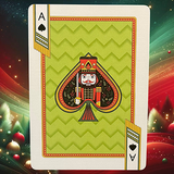Bicycle Nutcracker Gilded Green Playing Cards