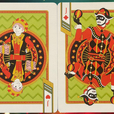 Bicycle Nutcracker Gilded Green Playing Cards
