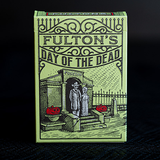 Ace Fulton's Day of the Dead Green Playing Cards