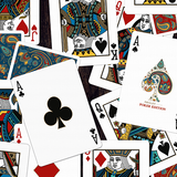 [IMPERFECT] Paisley Poker Blue (Plastic) Playing Cards