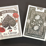 Rose Elites Old Masters Black (Marked) Playing Cards
