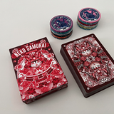 Neko Samurai Red Playing Cards