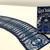 Neko Samurai Mini Blue Playing Cards