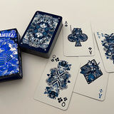Neko Samurai Mini Blue Playing Cards