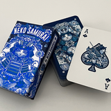 Neko Samurai Mini Blue Playing Cards