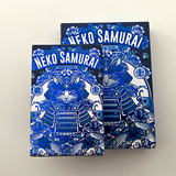 Neko Samurai Mini Blue Playing Cards