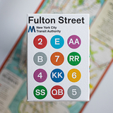 Fulton Street MTA White Edition Playing Cards