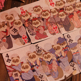 Tanuki Yukaku Oiran-Dochu Playing Cards