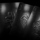 Invisible Aqua Black (Plastic) Playing Cards