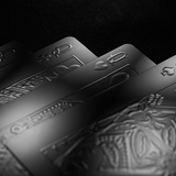Invisible Aqua Black (Plastic) Playing Cards