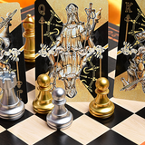 Chess Black Playing Cards