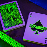 [IMPERFECT] Bicycle Neon Green Glo Playing Cards