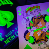 [IMPERFECT] Bicycle Neon Green Glo Playing Cards