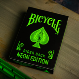 [IMPERFECT] Bicycle Neon Green Glo Playing Cards