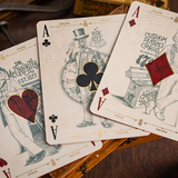 The Parlour Royale Ivory Red Edge Print Playing Cards