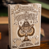 The Parlour Royale Ivory Red Edge Print Playing Cards
