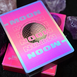 Moon Pink Holo Playing Cards