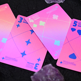 Moon Pink Holo Playing Cards