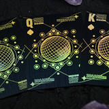 Moon Black Holo Playing Cards