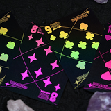 Moon Black Holo Playing Cards