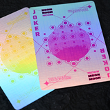 Moon White Holo Playing Cards