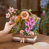 Wooden Blooming Book DIY Puzzle Kit