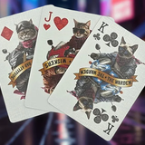 Biker Dogs Playing Cards