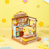 Super Creator Sanrio Pompompurin's Lucky Cafe DIY Miniature House