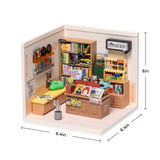 Super Creator Fascinating Book Store DIY Miniature House