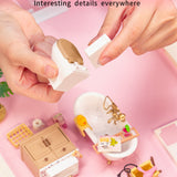 Super Creator Pop Bubble Bathroom DIY Miniature House Puzzle Kit