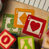 Black Alphabet Blocks Playing Cards