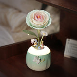 Minty Camellia Lamp DIY Mechanical Puzzle