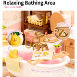 Super Creator Pop Bubble Bathroom DIY Miniature House Puzzle Kit
