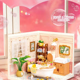 Super Creator Pop Bubble Bathroom DIY Miniature House Puzzle Kit