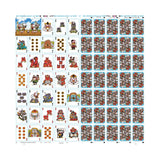 Bicycle Chkns & Crowns Uncut Sheet