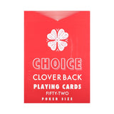 Choice Cloverback Red Playing Cards