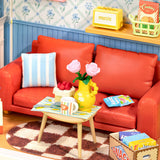 Super Creator Country Blue Lounge Mini DIY Miniature House