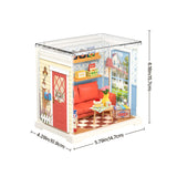 Super Creator Country Blue Lounge Mini DIY Miniature House