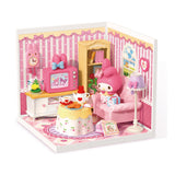 Super Creator Sanrio My Melody's Dreamy Living Room DIY Miniature House