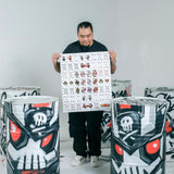 Bicycle Quiccs OG Black Uncut Sheet and Playing Cards Set
