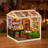 Super Creator Leisurely Cheers Bar DIY Miniature House