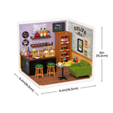 Super Creator Leisurely Cheers Bar DIY Miniature House