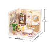 Pop Bubble Bathroom DIY Miniature House Puzzle Kit