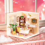 Pop Bubble Bathroom DIY Miniature House Puzzle Kit