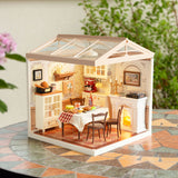Warm Dining Room DIY Miniature House Puzzle Kit